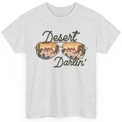 Retro Desert Darling Cactus Glasses Western Country Cowboy Classic Unisex T-Shirt