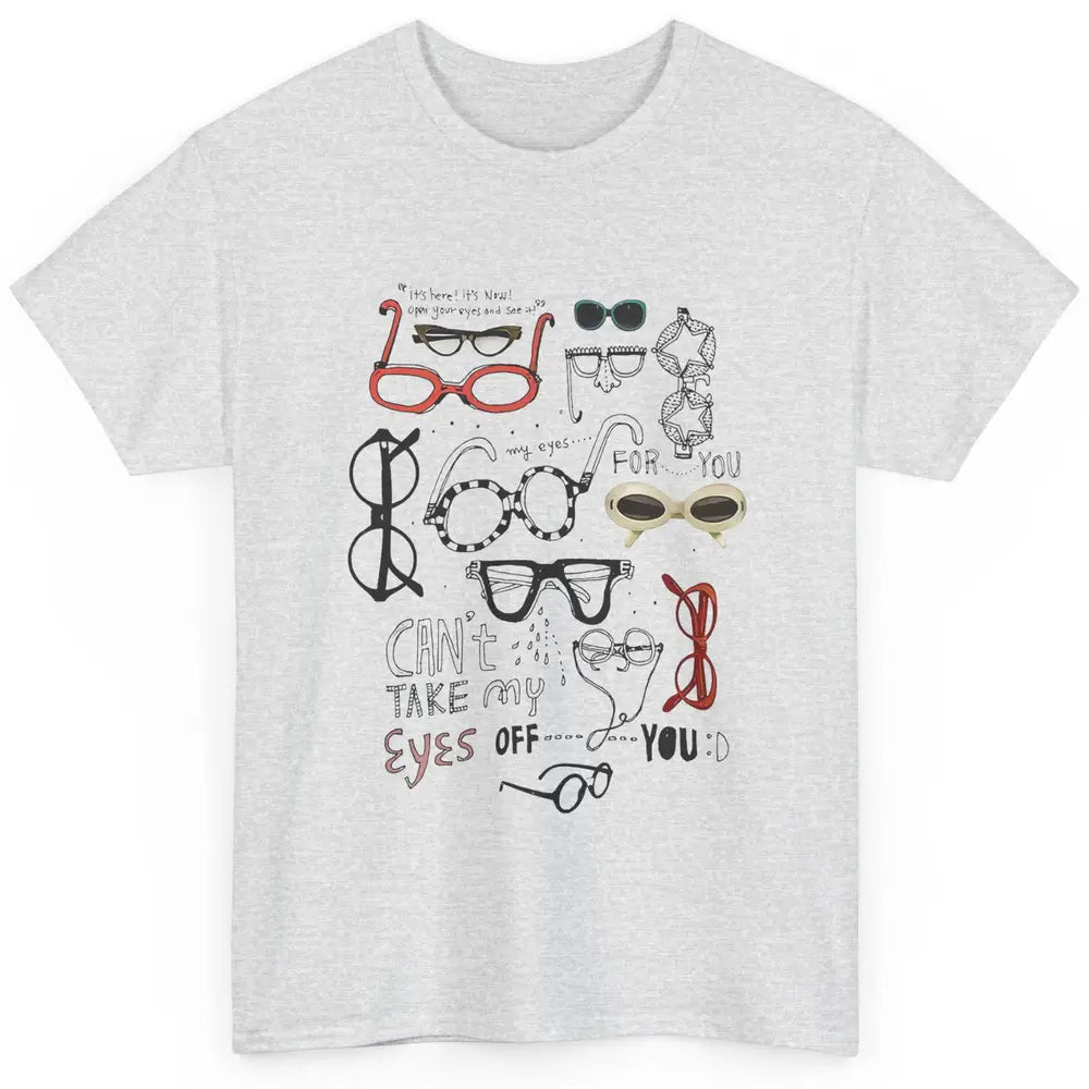 Optometrist Multiple Eyeglasses Hand Drawn Ophthalmologist Classic Unisex T-Shirt