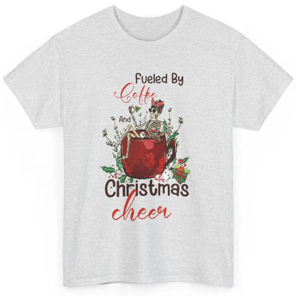 Merry Christmas Skeleton Drink Fueled By Coffee Xmas Latte Classic Unisex T-Shirt