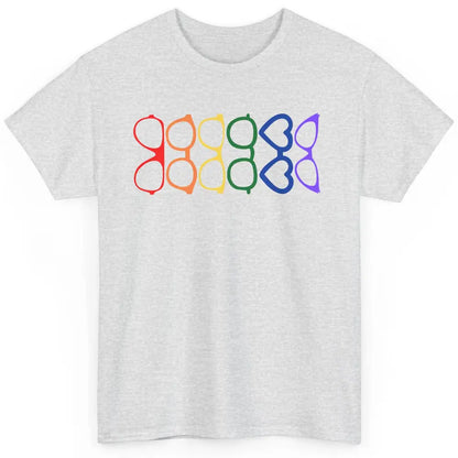 Rainbow Eyeglasses Pride Optometrist Optician Glasses Gift Classic Unisex T-Shirt