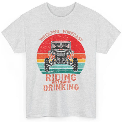 Vintage UTV Weekend Forecast Drinking Mud Riding SXS Life Classic Unisex T-Shirt