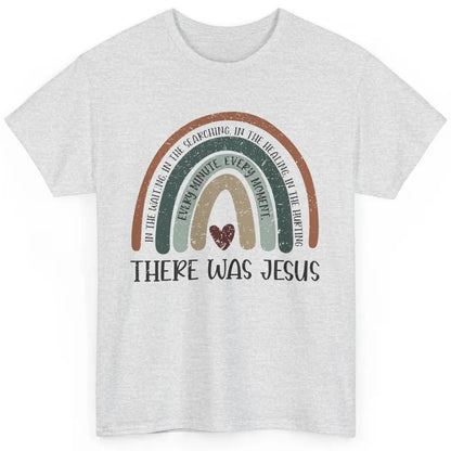 Retro Rainbow In Every Minute There Was Jesus Christian Gift Classic Unisex T-Shirt