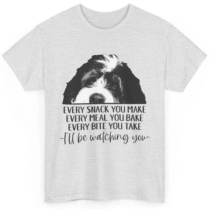 Bernedoodle I'll Be Watching You Bernedoodle Dog Lovers Gift Classic Unisex T-Shirt
