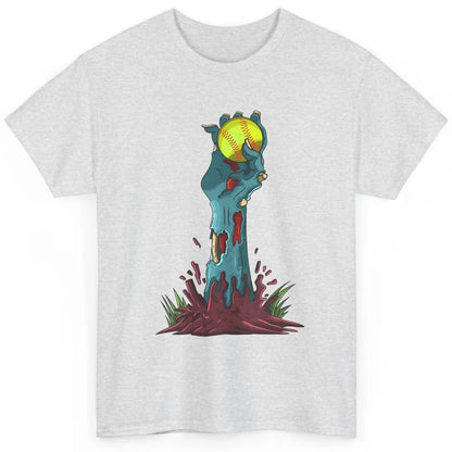 Zombie Hand Softball Funny Halloween Softball Scary Costume Classic Unisex T-Shirt