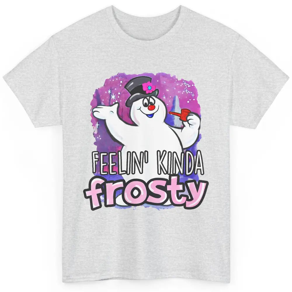 Christmas Snowman Feeling Kinda Frosty Snowflakes Christmas Classic Unisex T-Shirt