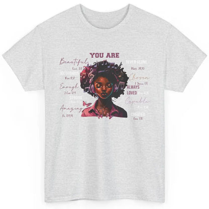 Black Girl Christian God Says I Am Bible Verse Religious Classic Unisex T-Shirt