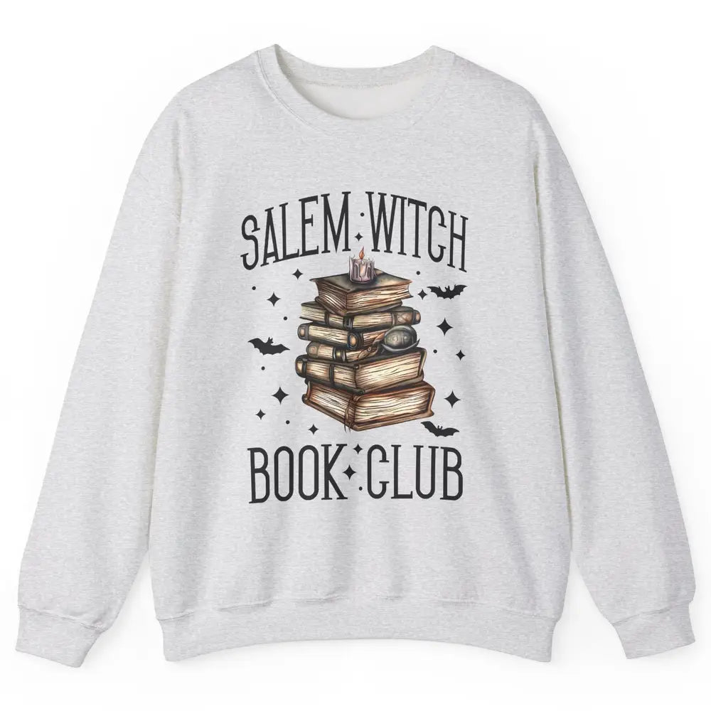 Retro Halloween Salem Witch Book Club Booknerd Reading Lover Unisex Crewneck Sweatshirt