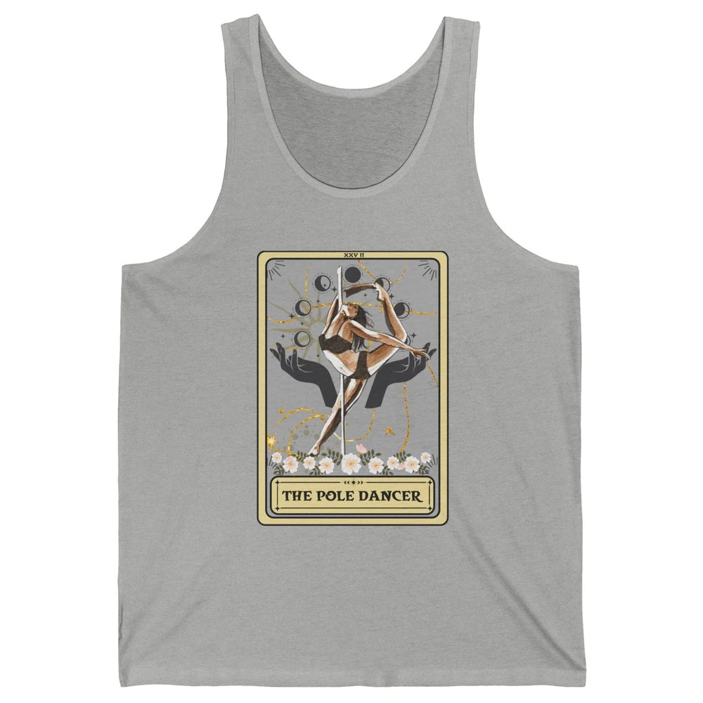 Retro The Pole Dancer Tarot Card Pole Dancing Halloween Unisex Jersey Tank