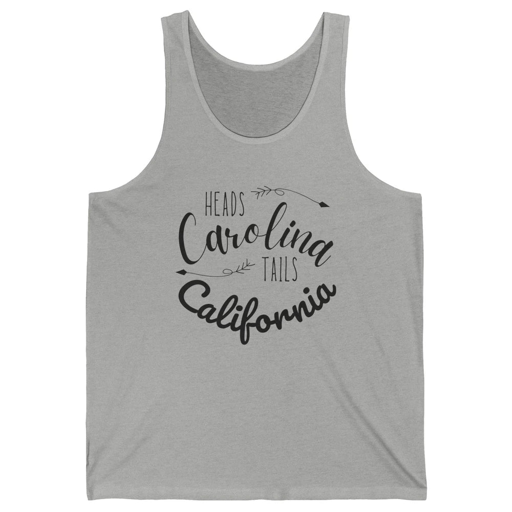 Heads Carolina Tail California Western Summer Beach Paradise Unisex Jersey Tank