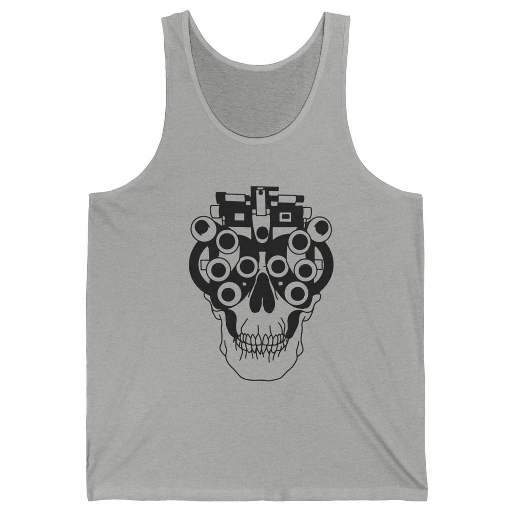 Phoropter Skeleton Optometrist Optician Halloween Optometry Unisex Jersey Tank