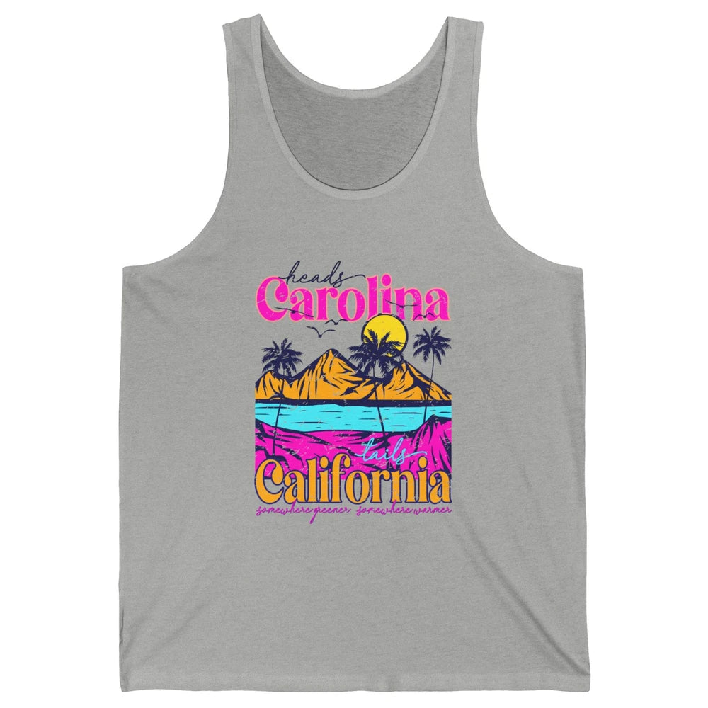 Heads Carolina Tail California Western Summer Beach Paradise Unisex Jersey Tank