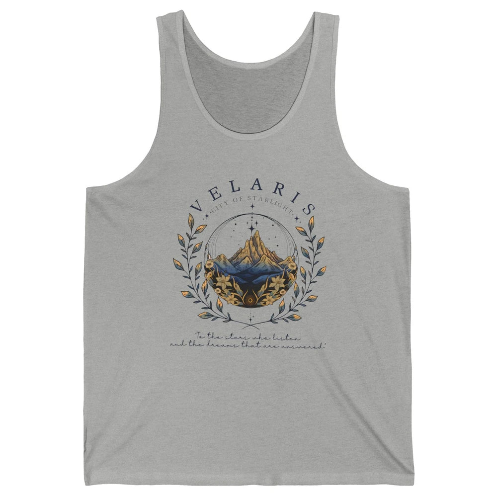 Night To The Stars Who Listen And Dreams That Are Answered Unisex Jersey Tank