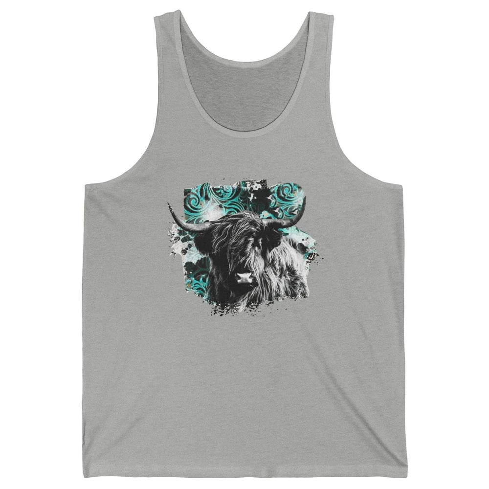 Highland Cow Western Country Cow Darling Highland Cow Lovers Unisex Jersey Tank