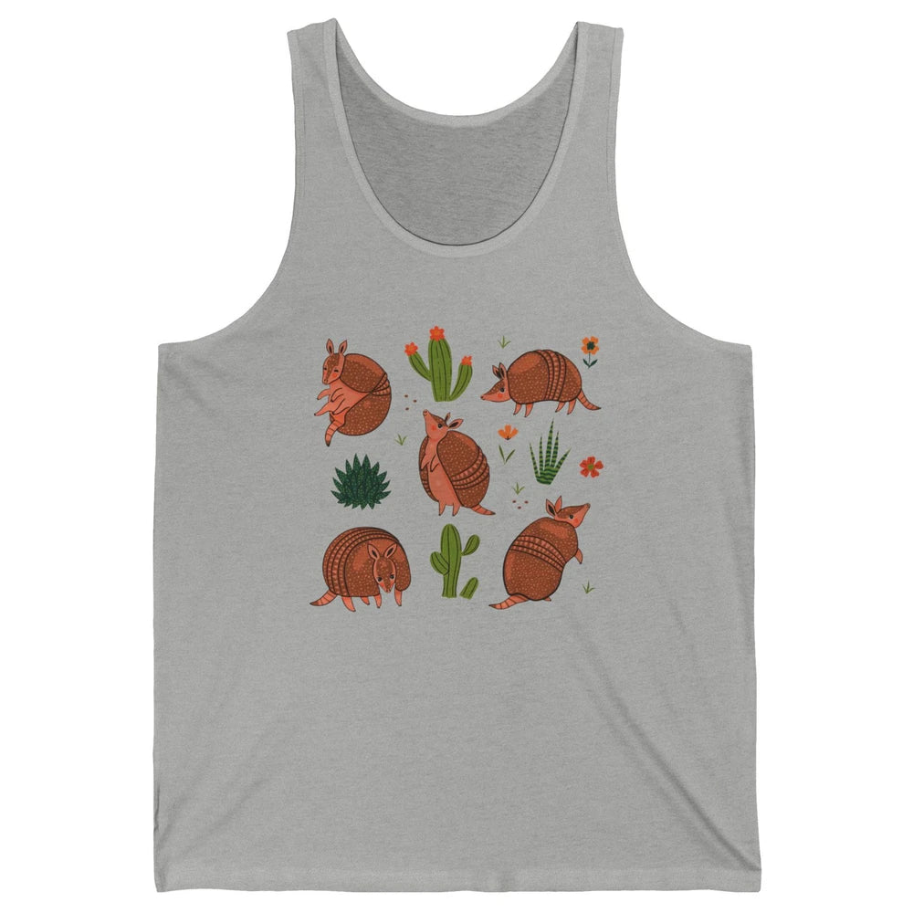 Retro Desert Armadillo Just An Armadillo Girl Western Animal Unisex Jersey Tank