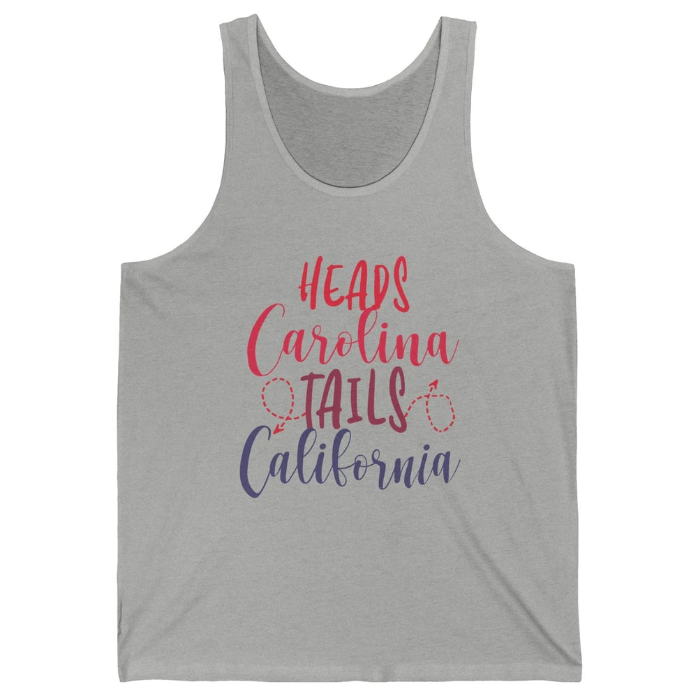 Heads Carolina Tail California Western Summer Beach Paradise Unisex Jersey Tank