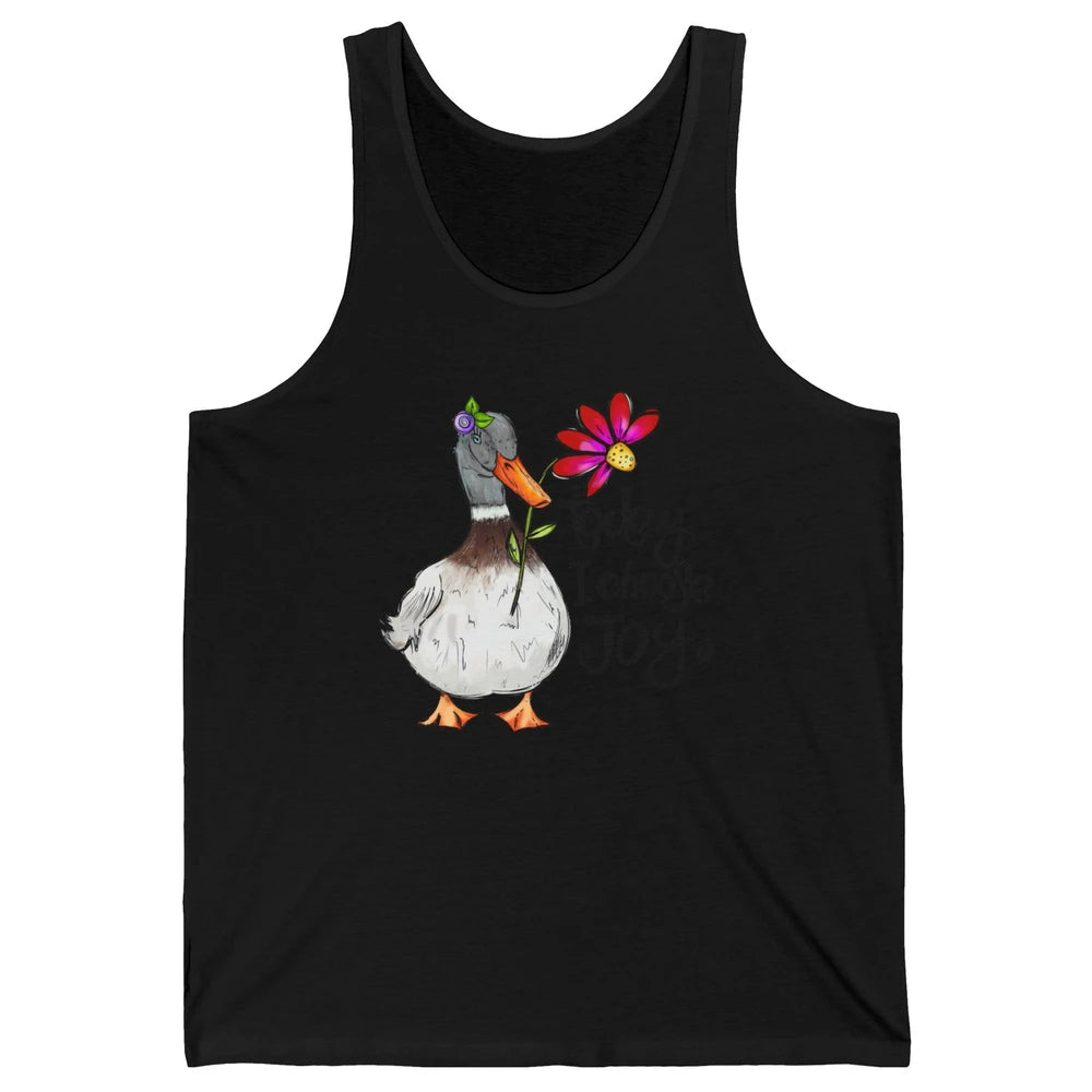 Christian Duck Today I Choose Joy Bible Verse Hand Drawn Unisex Jersey Tank