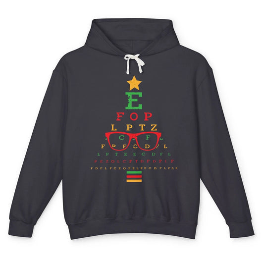 Optometrist Christmas Tree Optometry Symbols Optician Gift Unisex Lightweight Hoodie