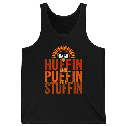 Thanksgiving Run Turkey Trot Huffin And Puffin Chicken Fall Unisex Jersey Tank