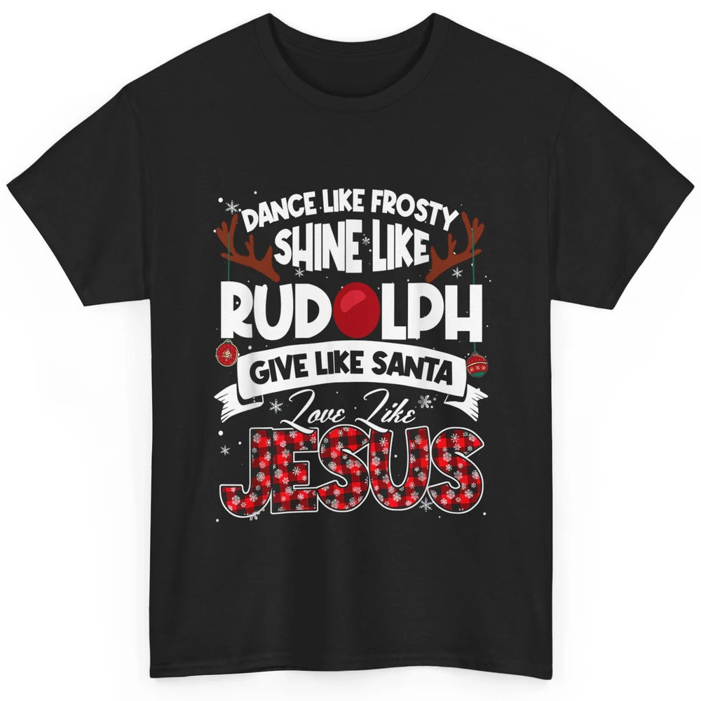Merry Christmas Santa Frosty Rudolph Jesus Xmas God Reindeer Classic Unisex T-Shirt