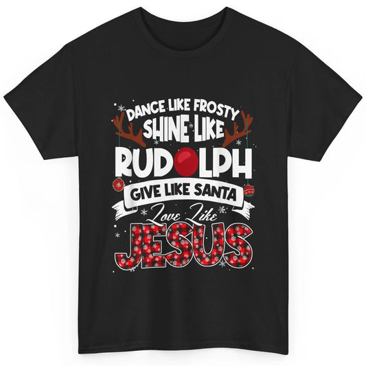 Merry Christmas Santa Frosty Rudolph Jesus Xmas God Reindeer Classic Unisex T-Shirt