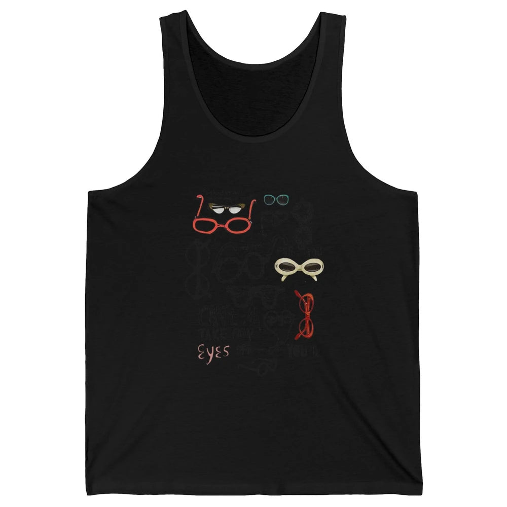 Optometrist Multiple Eyeglasses Hand Drawn Ophthalmologist Unisex Jersey Tank