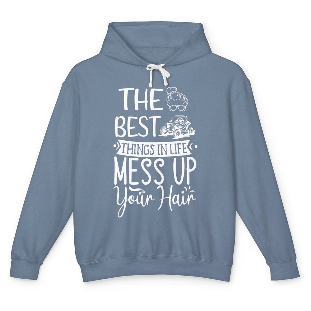 Messy Up Your Hair Women Mud Rider UTV Retro ATV SXS Offroad Unisex Lightweight Hoodie