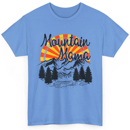 Retro Rainbow Sunset Mountain Mama Hiking Mom Climbing Classic Unisex T-Shirt