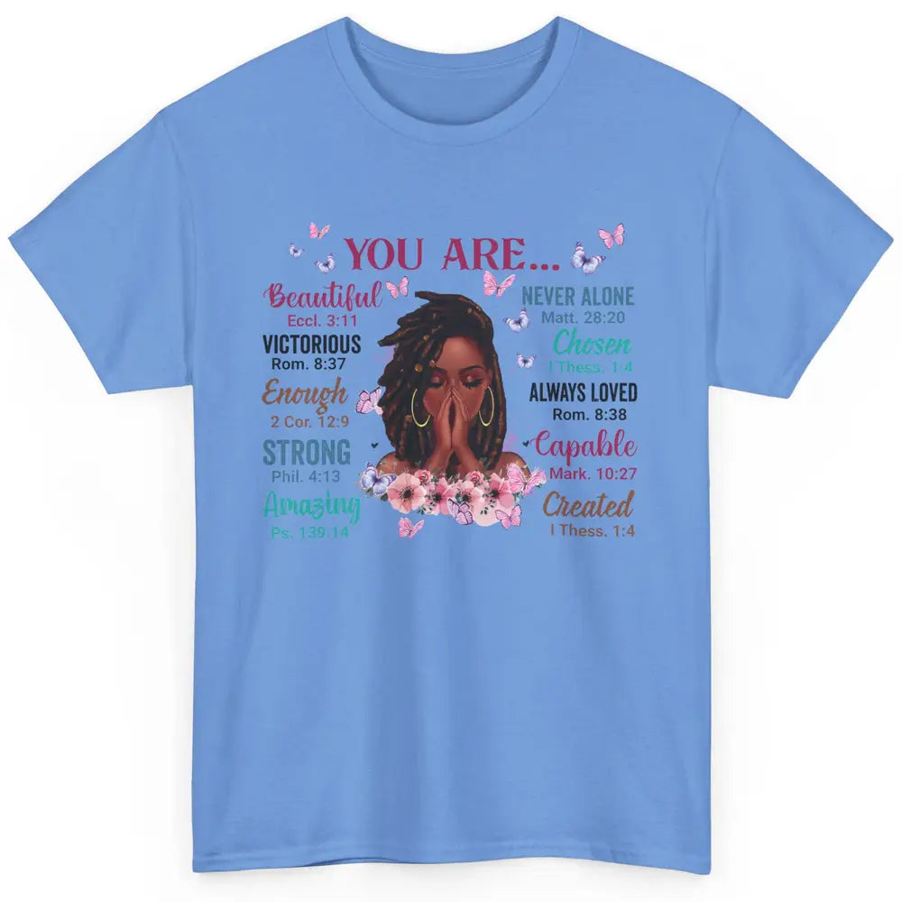 Black Girl God Says I Am Afro Woman Christian Religious Gift Classic Unisex T-Shirt
