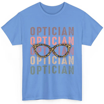 Retro Optometrist Leopard Eyeglasses Optician Ophthalmology Classic Unisex T-Shirt