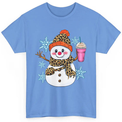 Retro Leopard Christmas Bougie Snowman Boojee Winter Holiday Classic Unisex T-Shirt