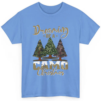 Christmas Tree Dreaming Of A Camo Christmas Veteran Gift Classic Unisex T-Shirt