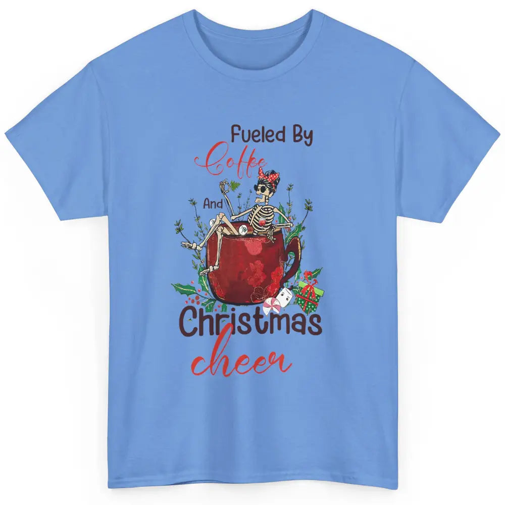 Merry Christmas Skeleton Drink Fueled By Coffee Xmas Latte Classic Unisex T-Shirt