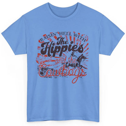 Retro Raisin' Hell With The Hippies And The Cowboys Country Classic Unisex T-Shirt