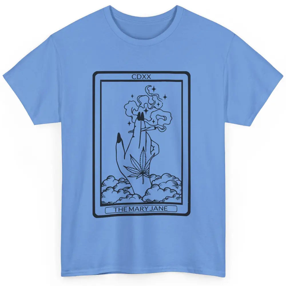 Vintage Weed Mary Jane Tarot Card Weed Smoker Smoking Lady Classic Unisex T-Shirt