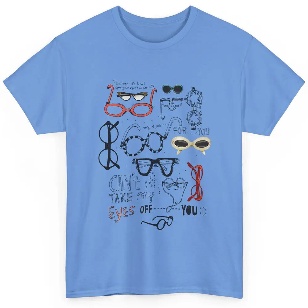 Optometrist Multiple Eyeglasses Hand Drawn Ophthalmologist Classic Unisex T-Shirt