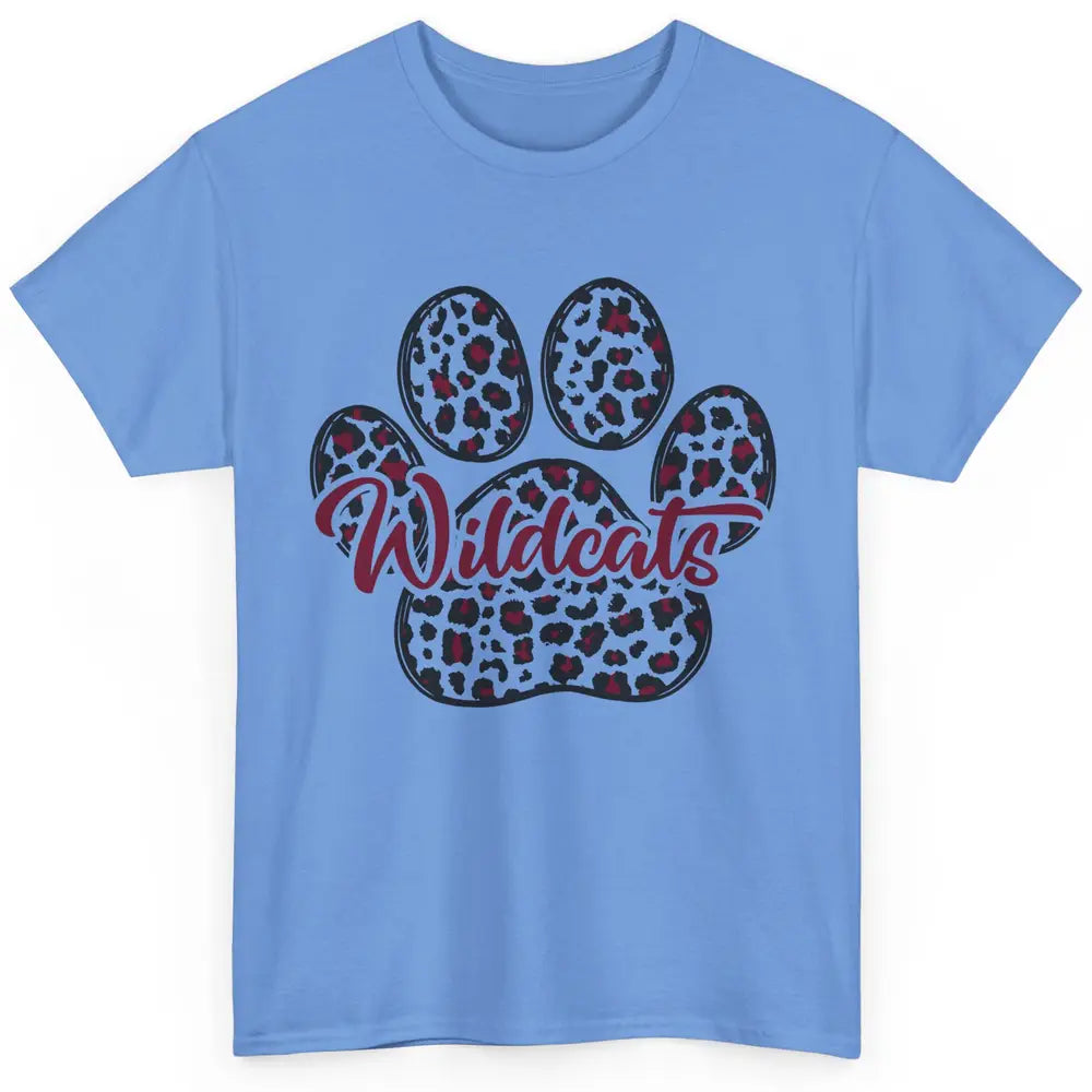 Wildcats Spirit Cat Paw Leopard Western Cat Mom Cat Lovers Classic Unisex T-Shirt