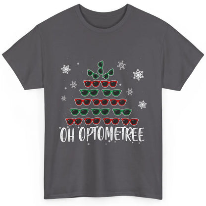 Optician Christmas Funny Xmas Tree Eyeglasses Optometrist Classic Unisex T-Shirt