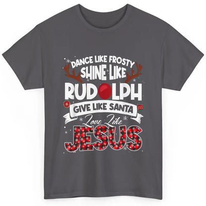 Merry Christmas Santa Frosty Rudolph Jesus Xmas God Reindeer Classic Unisex T-Shirt