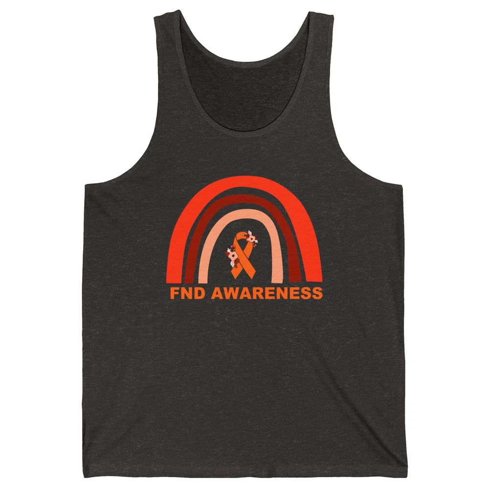 Functional Neurological Disorder Awareness FND Orange Ribbon Unisex Jersey Tank