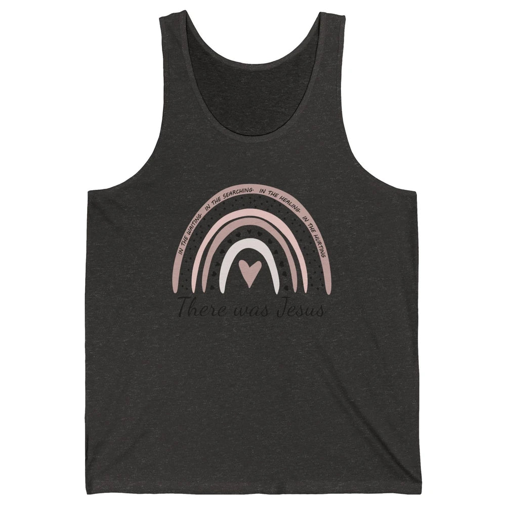 Retro Rainbow In Every Minute There Was Jesus Christian Gift Unisex Jersey Tank