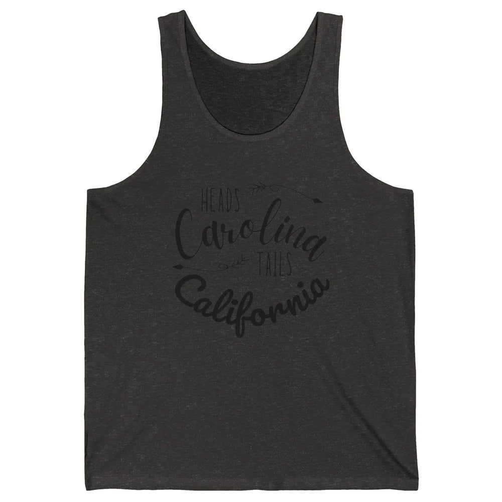 Heads Carolina Tail California Western Summer Beach Paradise Unisex Jersey Tank