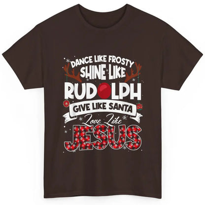 Merry Christmas Santa Frosty Rudolph Jesus Xmas God Reindeer Classic Unisex T-Shirt