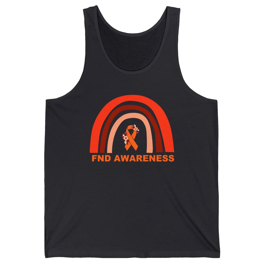 Functional Neurological Disorder Awareness FND Orange Ribbon Unisex Jersey Tank