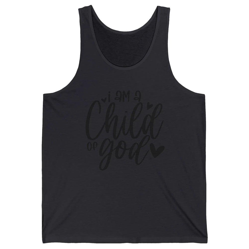Christian Cross I'm Child Of God Bible Verse Faith Religious Unisex Jersey Tank