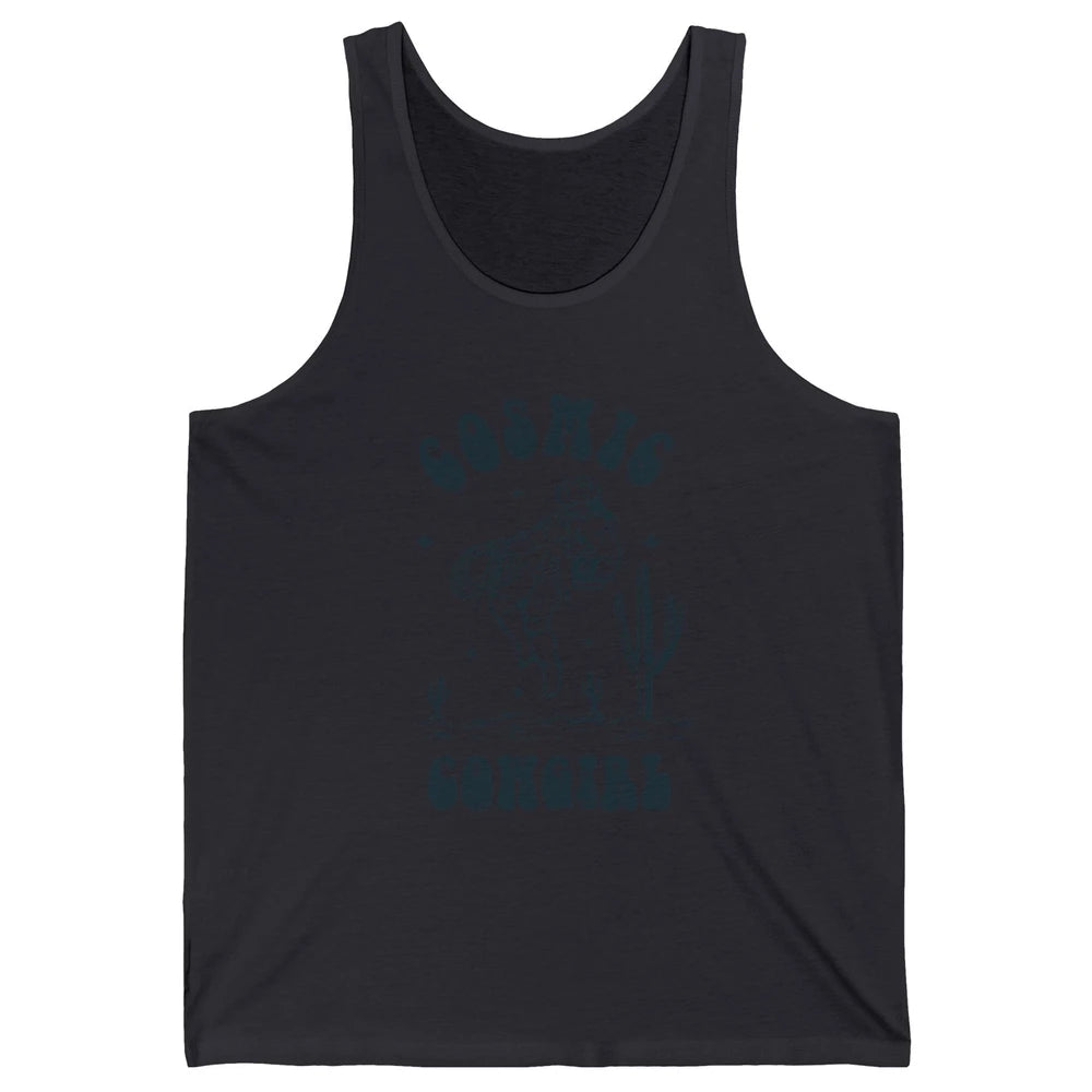 Retro Cowgirl In Space Cosmic Cowboy Western Country Cowgirl Unisex Jersey Tank