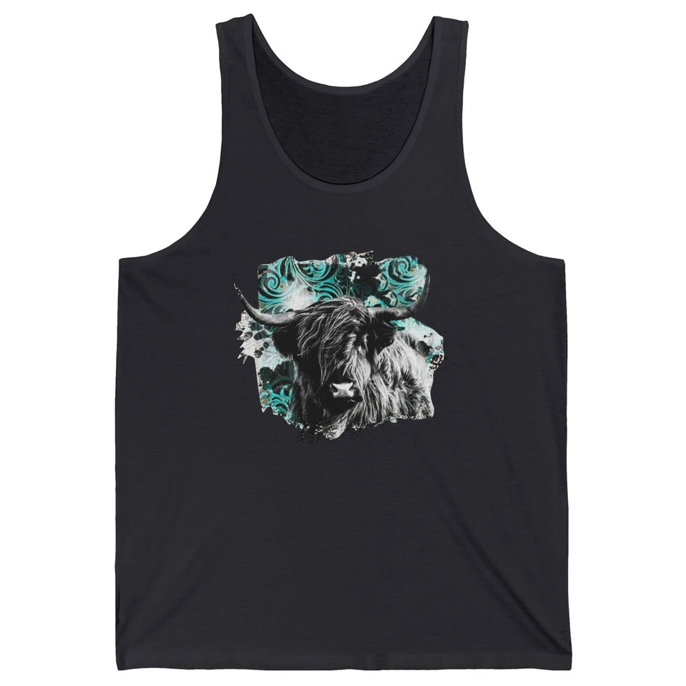 Highland Cow Western Country Cow Darling Highland Cow Lovers Unisex Jersey Tank