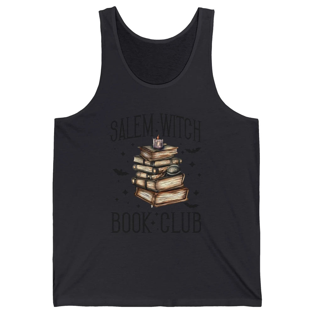 Retro Halloween Salem Witch Book Club Booknerd Reading Lover Unisex Jersey Tank