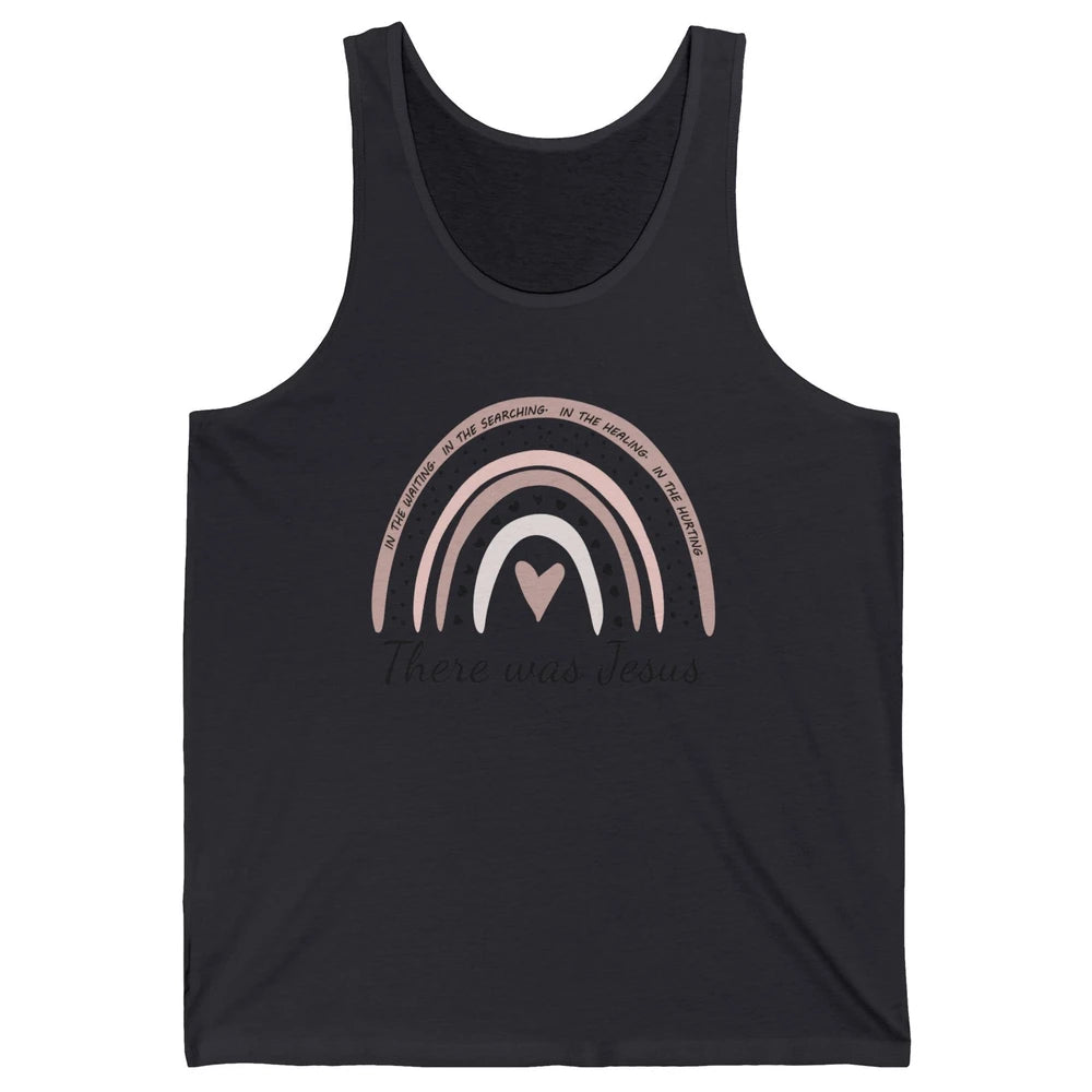 Retro Rainbow In Every Minute There Was Jesus Christian Gift Unisex Jersey Tank