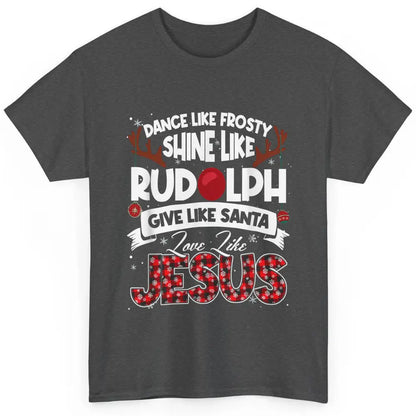 Merry Christmas Santa Frosty Rudolph Jesus Xmas God Reindeer Classic Unisex T-Shirt
