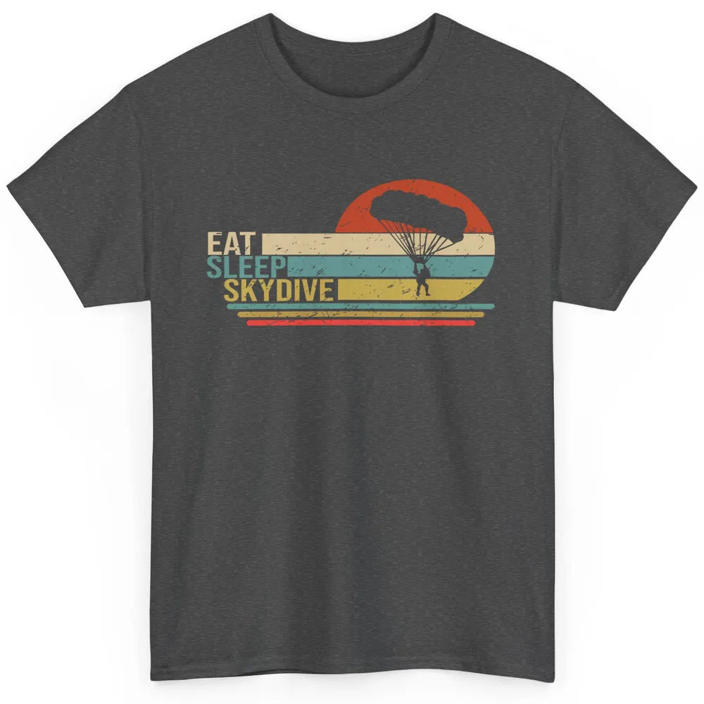 Vintage Skydiving Eat Sleep Skydive Parachute Skydiver Gift Classic Unisex T-Shirt
